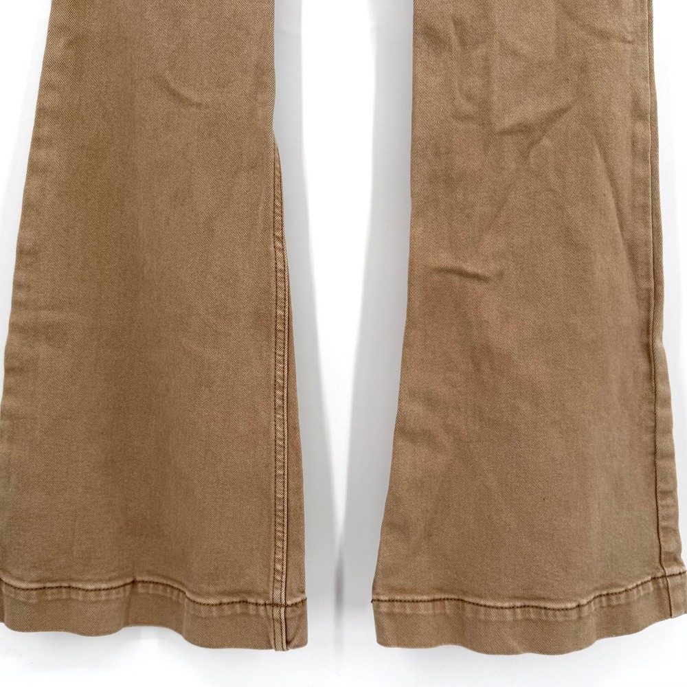 Shyanne Brown Flare Bell Bottom Denim Jeans Boho Western Festival  29x34 - Picture 3 of 10